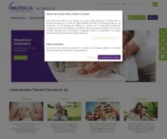 Nutricia-Metabolics.de(Nutricia Metabolics) Screenshot