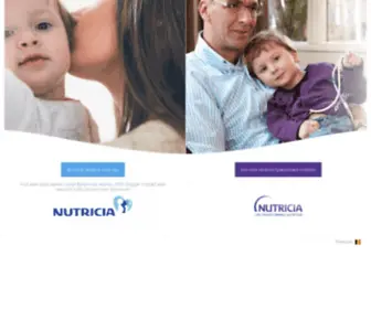 Nutricia.be(Nutricia, samen voor het leven) Screenshot
