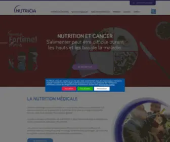 Nutricia.fr(Découvrez l'entreprise Nutricia) Screenshot