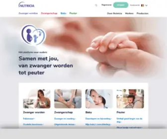 Nutriciababy.be(Babyvoeding en kindervoeding) Screenshot