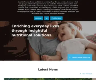 Nutriciaresearch.com(Danone Nutricia Research) Screenshot