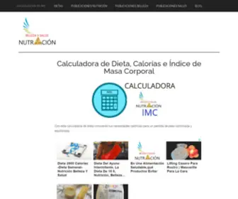 Nutricionbellezaysalud.com(Calculadora De Dieta) Screenshot