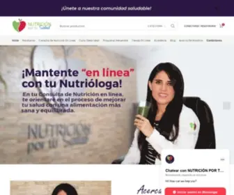 Nutricionportusalud.com(Nutrición por tu Salud) Screenshot