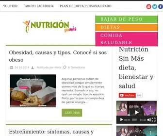 Nutricionsinmas.com(Nutrición) Screenshot