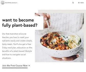 Nutriciously.com(Healthy Plant) Screenshot