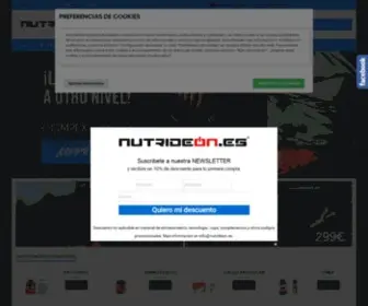 Nutrideon.es(Tienda y Web N.1 en nutrición y tecnología deportiva) Screenshot
