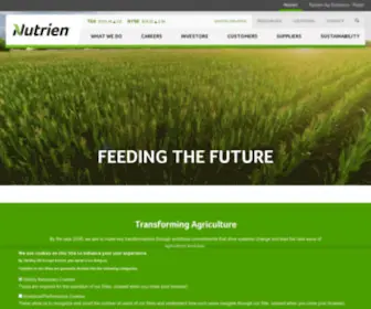 Nutrien.com(Transforming Agriculture) Screenshot
