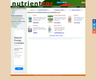Nutrientcor.com(Customer reviewed Herbs) Screenshot
