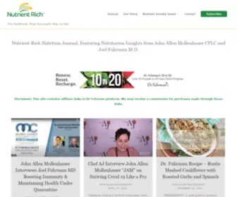 Nutrientrich.com(The Healthiest) Screenshot