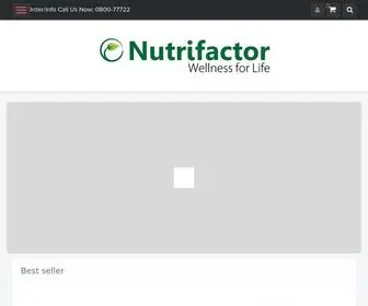 Nutrifactor.com.pk(Pakistan's Leading Vitamin Brand) Screenshot