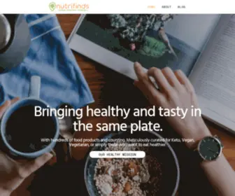 Nutrifinds.com(Healthy food for keto) Screenshot