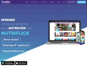 Nutriflick.com(Inicio) Screenshot