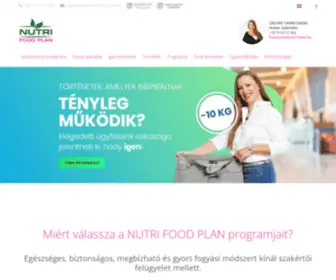 Nutrifood.hu(NUTRI FOOD PLAN csökkentési programok) Screenshot