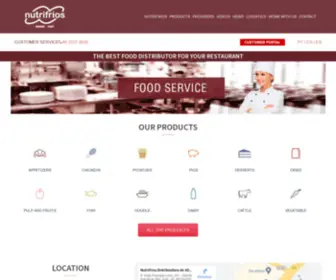 Nutrifrios.com.br(A Melhor Distribuidora de Alimentos para o seu Restaurante) Screenshot