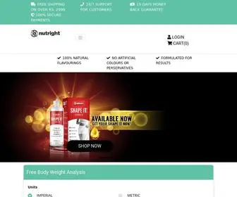 Nutright.com(Pakistan’s Most Favourite Weight Loss & Fitness Products) Screenshot