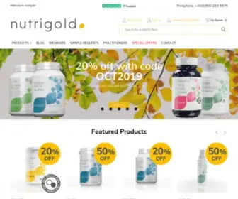 Nutrigold.co.uk(20% Off) Screenshot