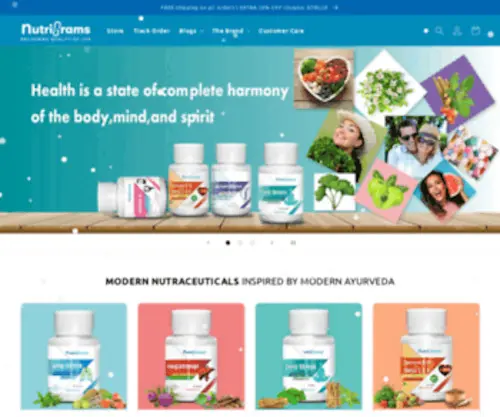 Nutrigrams.com(Effective Natural Supplements For Your Health & Wellness) Screenshot