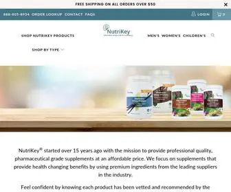 Nutrikey.net(Professional Grade Vitamins & Supplements) Screenshot
