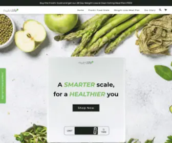 Nutrilifeco.com(The Nutrilife Fresh+ Smart Food Scale) Screenshot