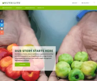Nutrilite.com.my(Malaysia) Screenshot