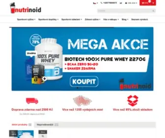 Nutrinoid.cz(Fitness výživa za nejlepší ceny) Screenshot