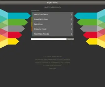 Nutriondata.com(Nutrition data) Screenshot