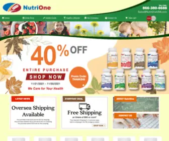 Nutrioneusa.com(USA Main Page) Screenshot