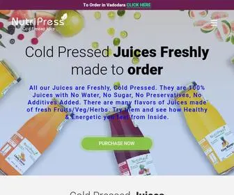 Nutripress.in(Fresh Cold Pressed Juice In Bangalore) Screenshot