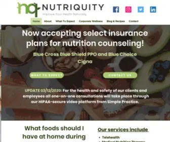 Nutriquity.com(Oak Park IL) Screenshot