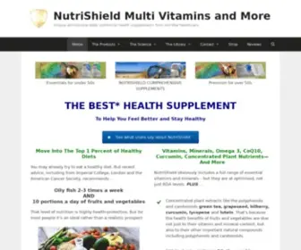 Nutrishield.com(Nutritional Health Supplements UK) Screenshot