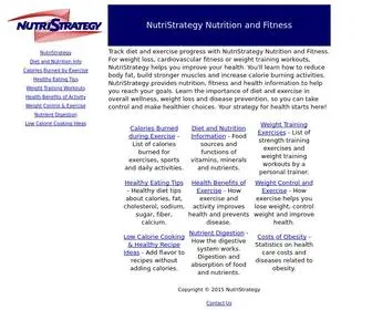 Nutristrategy.com(NutriStrategy Nutrition and Fitness) Screenshot
