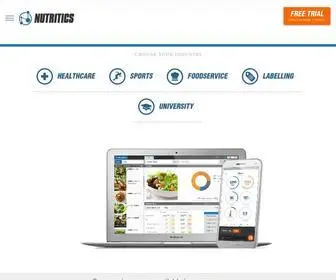 Nutritics.com(Nutrition Analysis) Screenshot