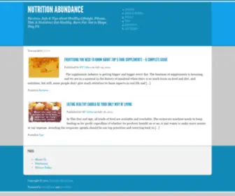 Nutritionabundance.com(Nutrition Abundance) Screenshot