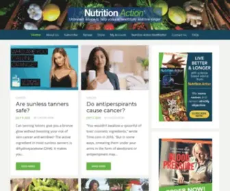 Nutritionaction.com(Center for Science in the Public Interest) Screenshot