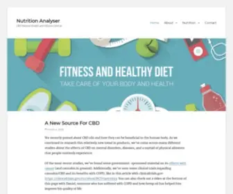 Nutritionanalyser.com(CBD Natural Health and Fitness Central) Screenshot