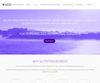 Nutritionbiomed.com.au(Personalised Nutrition) Screenshot