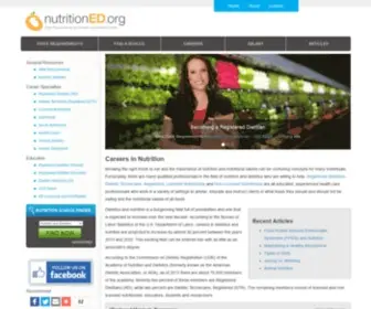 Nutritioned.org(Nutritionist Degree) Screenshot