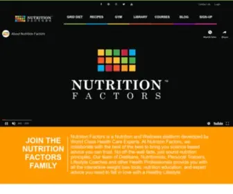 Nutritionfactors.com(Nutrition Factors is GREAT) Screenshot