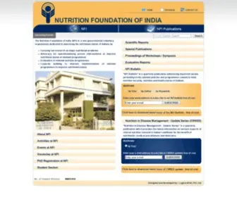 Nutritionfoundationofindia.org(Nutrition Foundation of India) Screenshot