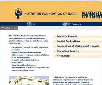 Nutritionfoundationofindia.res.in(Nutrition Foundation of India) Screenshot
