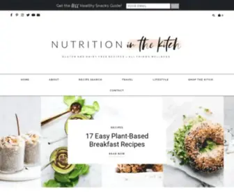 Nutritionistinthekitch.com(Nutrition in the Kitch) Screenshot