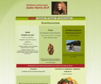 Nutritionnistejozeeharris.com(Nutritionniste dietetiste Jozee Harris) Screenshot