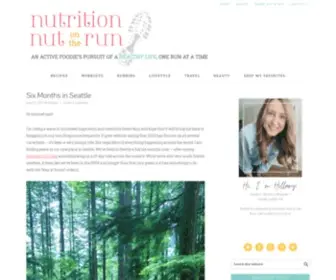 Nutritionnutontherun.com(Nutrition Nut on the Run) Screenshot