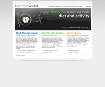 Nutritionquest.com(NutritionQuest ? Home) Screenshot