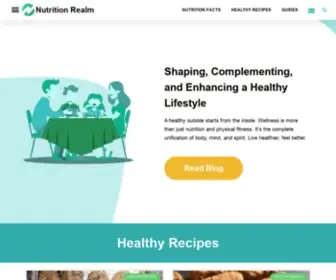 Nutritionrealm.com(A healthy outside starts from the inside. wellness) Screenshot