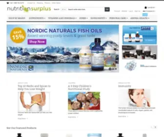 Nutritionsurplus.com(Nutrition Surplus) Screenshot