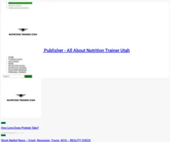 Nutritiontrainerutah.com(Nutrition Trainer Utah) Screenshot