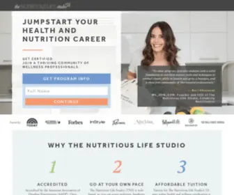 Nutritiouslifestudio.com(Nutritious Life Studio) Screenshot