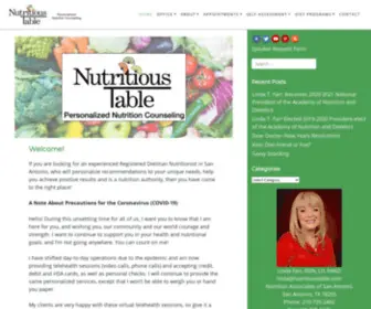 Nutritioustable.com(Personalized Nutrition Counseling) Screenshot