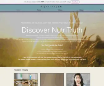 Nutritruth.org(Home) Screenshot